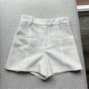 NWOT Zara High Waist Dress Shorts XS